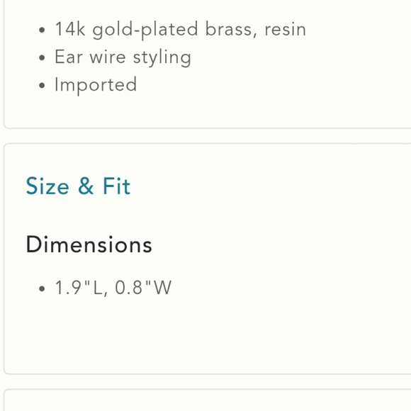 Anthropologie Cherry Drop Earrings in Red/Orange & Gold - NWT - Picture 4 of 4